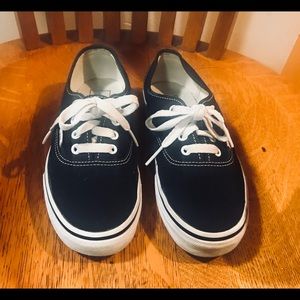Vans Black Authentic Classic sneaker.